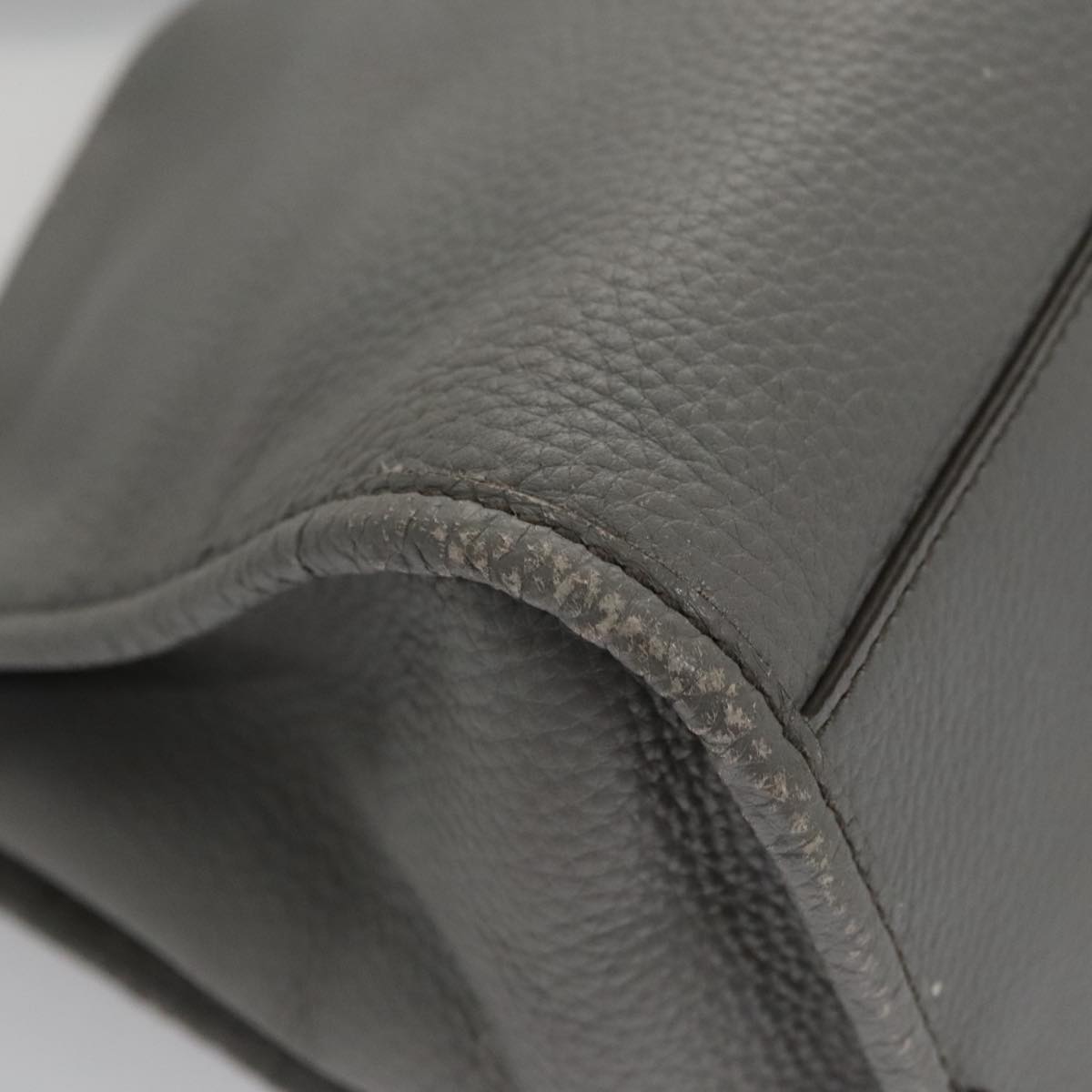 Bally Grey Leather Handbag (Pre-Owned)