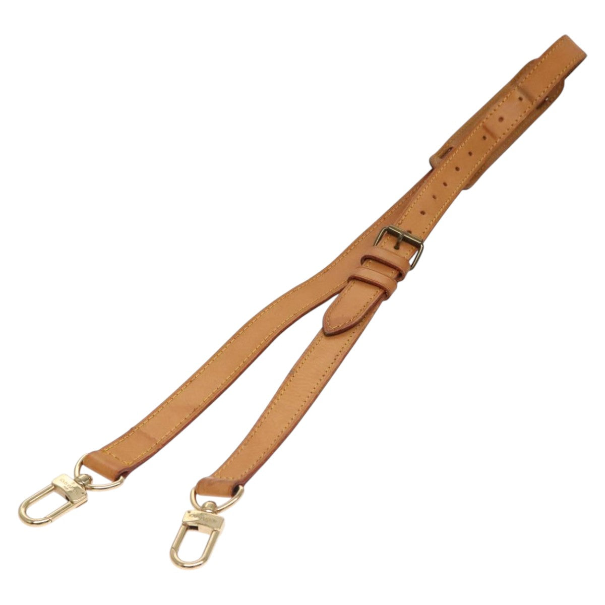 Louis Vuitton Shoulder Strap Beige Leather Bag Jewelry (Pre-Owned)