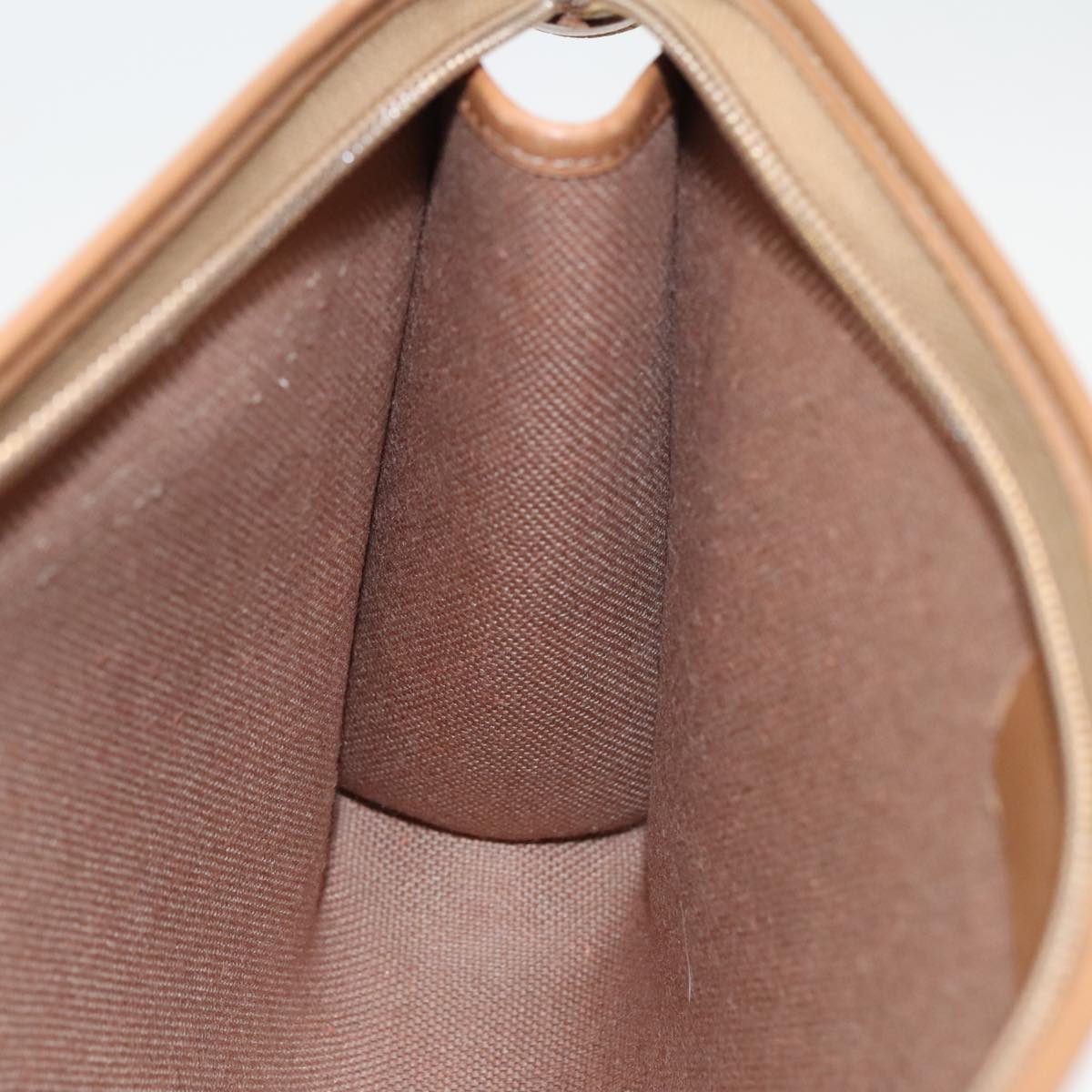Dior Honeycomb Beige Canvas Clutch Bag (Pre-Owned)