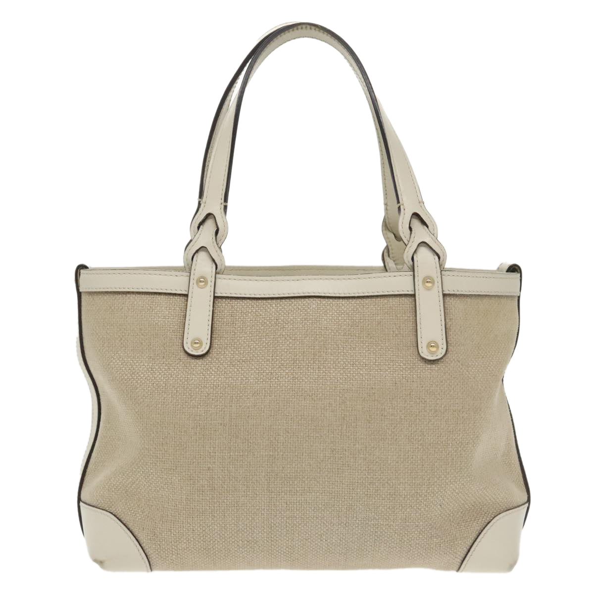 Gucci Beige Canvas Tote Bag (Pre-Owned)