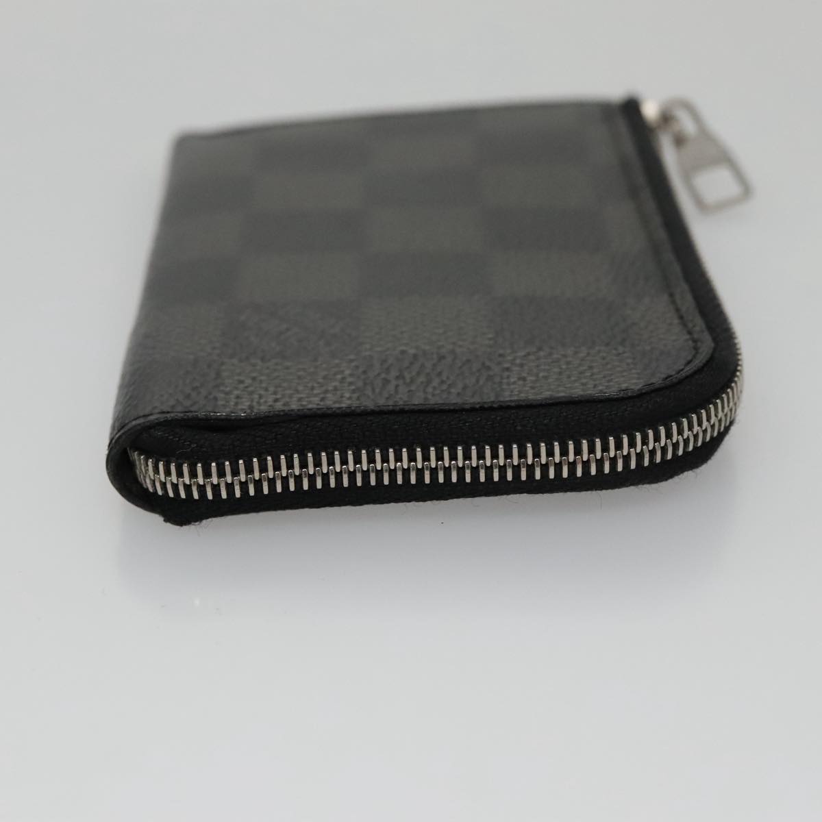 Louis Vuitton Porte Monnaie Jules Black Canvas Wallet  (Pre-Owned)
