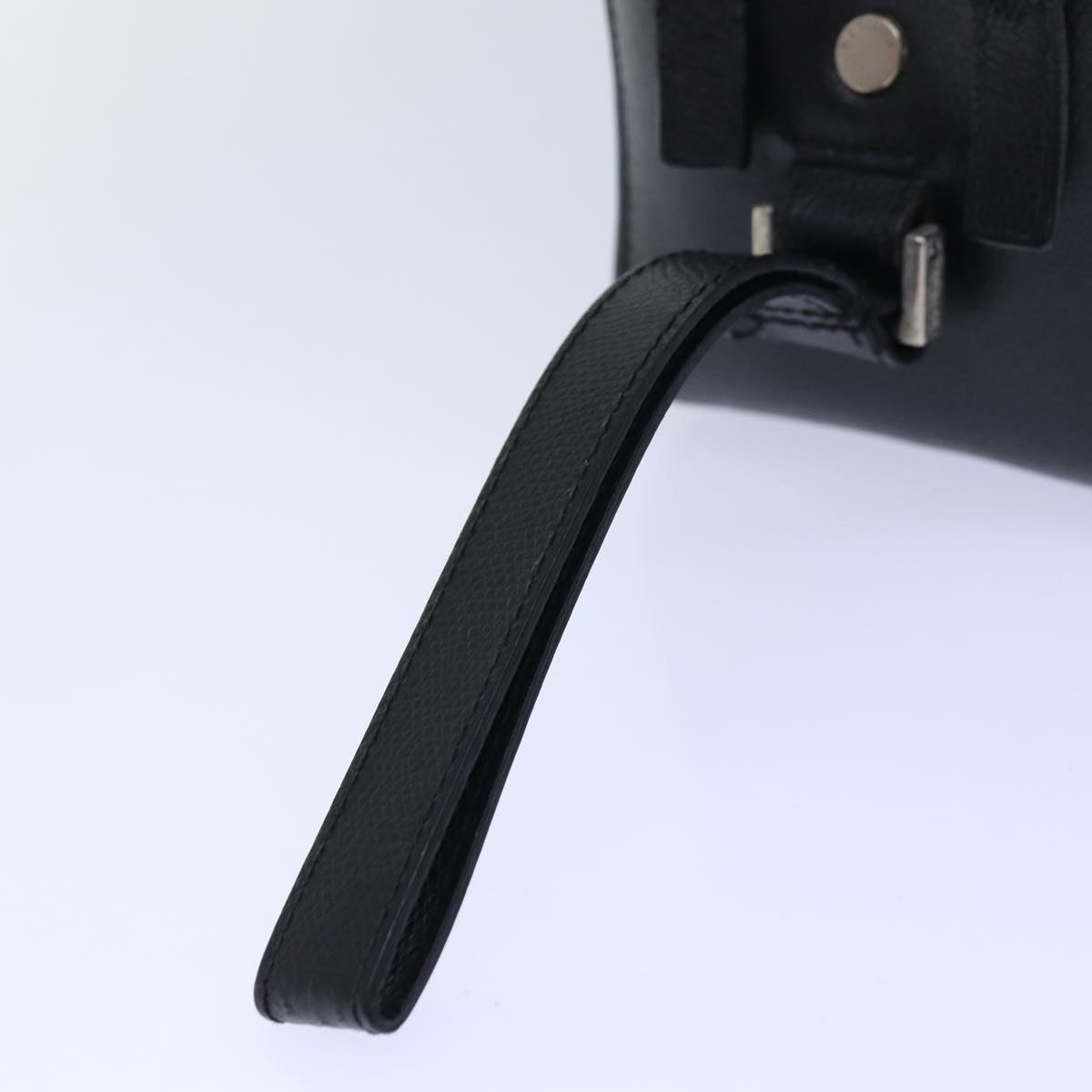 Versace Black Leather Clutch Bag (Pre-Owned)