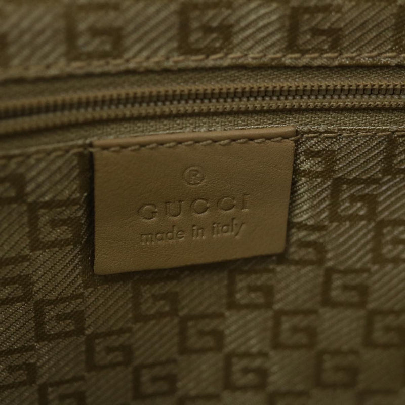 Gucci Beige Leather Shoulder Bag (Pre-Owned)