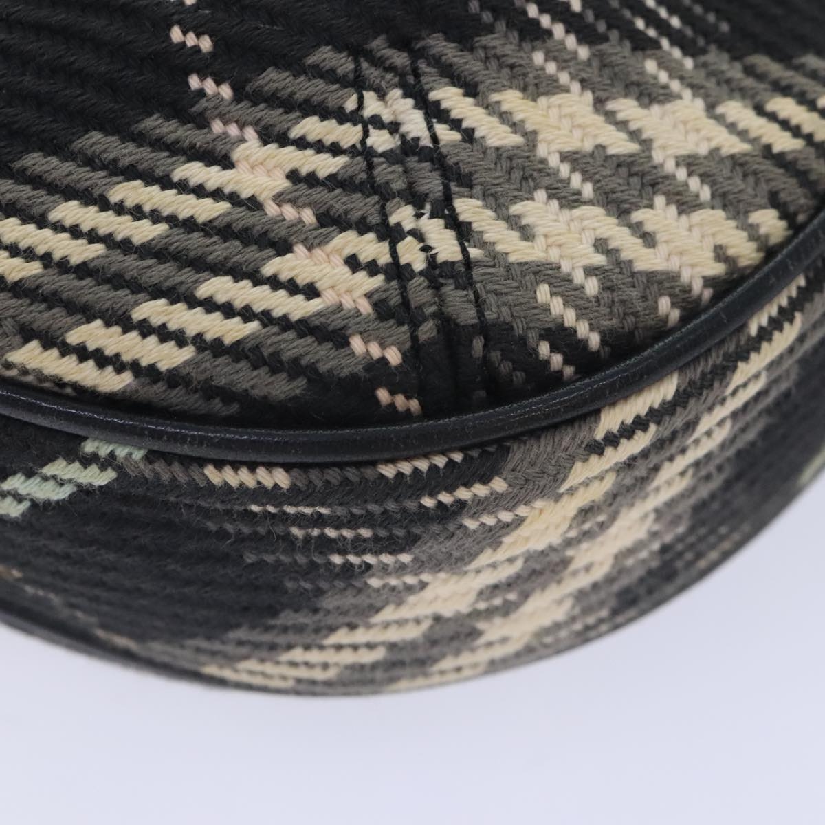 Burberry Nova Check Black Canvas Shoulder Bag (Pre-Owned)
