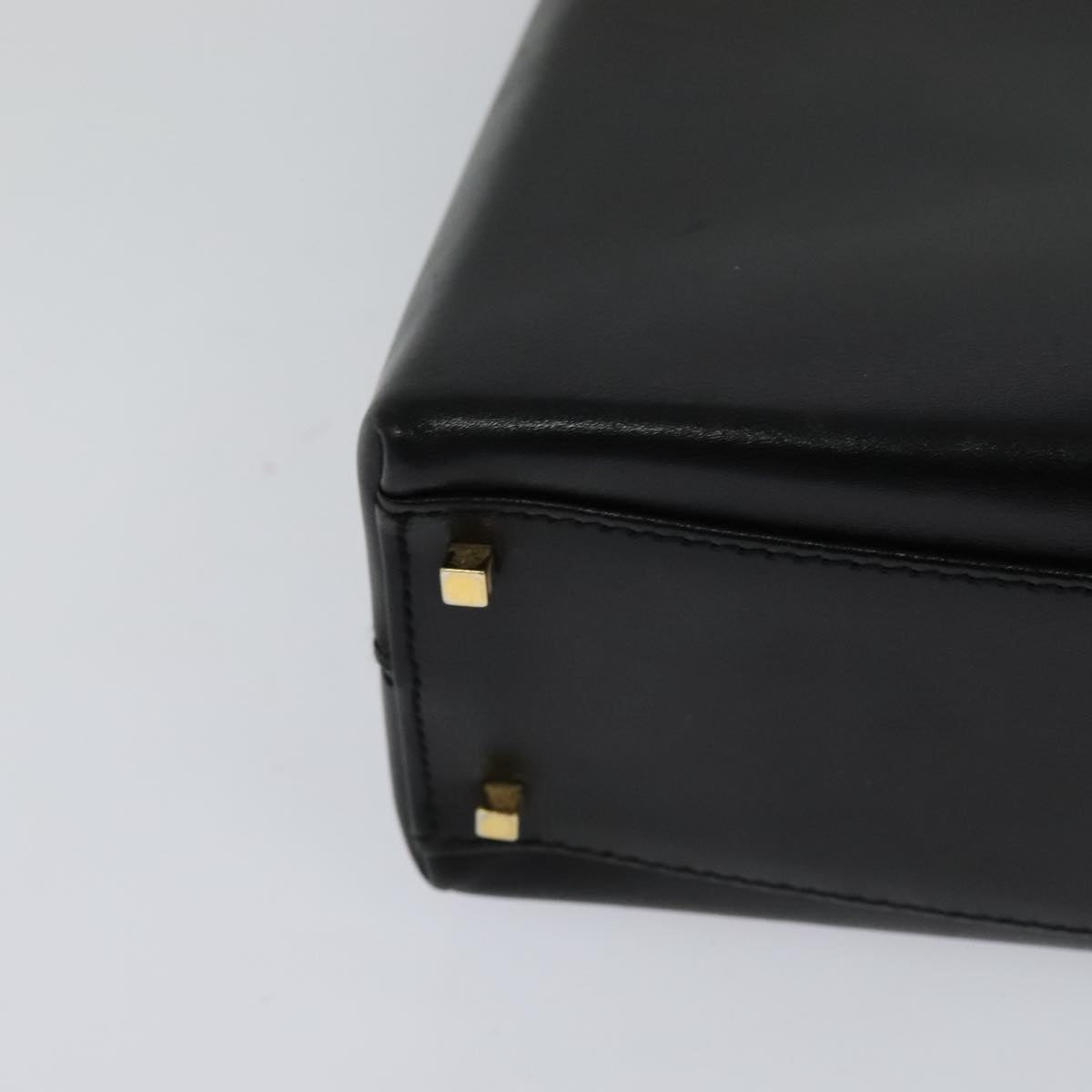 Salvatore Ferragamo Gancini Black Leather Handbag (Pre-Owned)