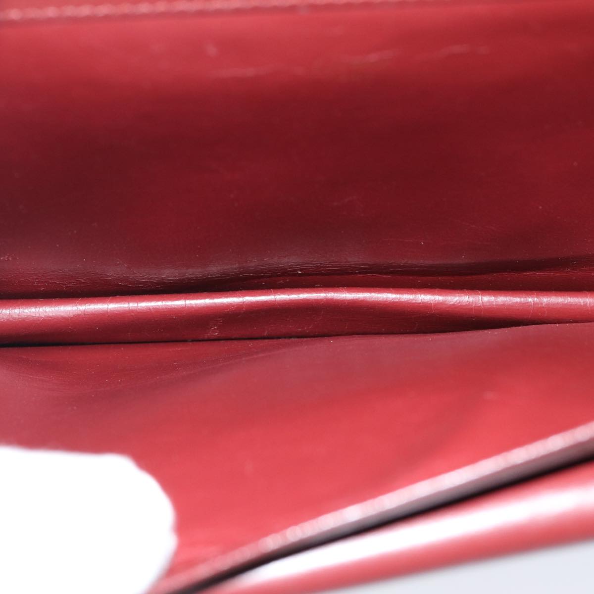 Cartier Must De Cartier Burgundy Leather Clutch Bag (Pre-Owned)