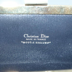 Dior Trotter Navy Canvas Clutch Bag (Pre-Owned)
