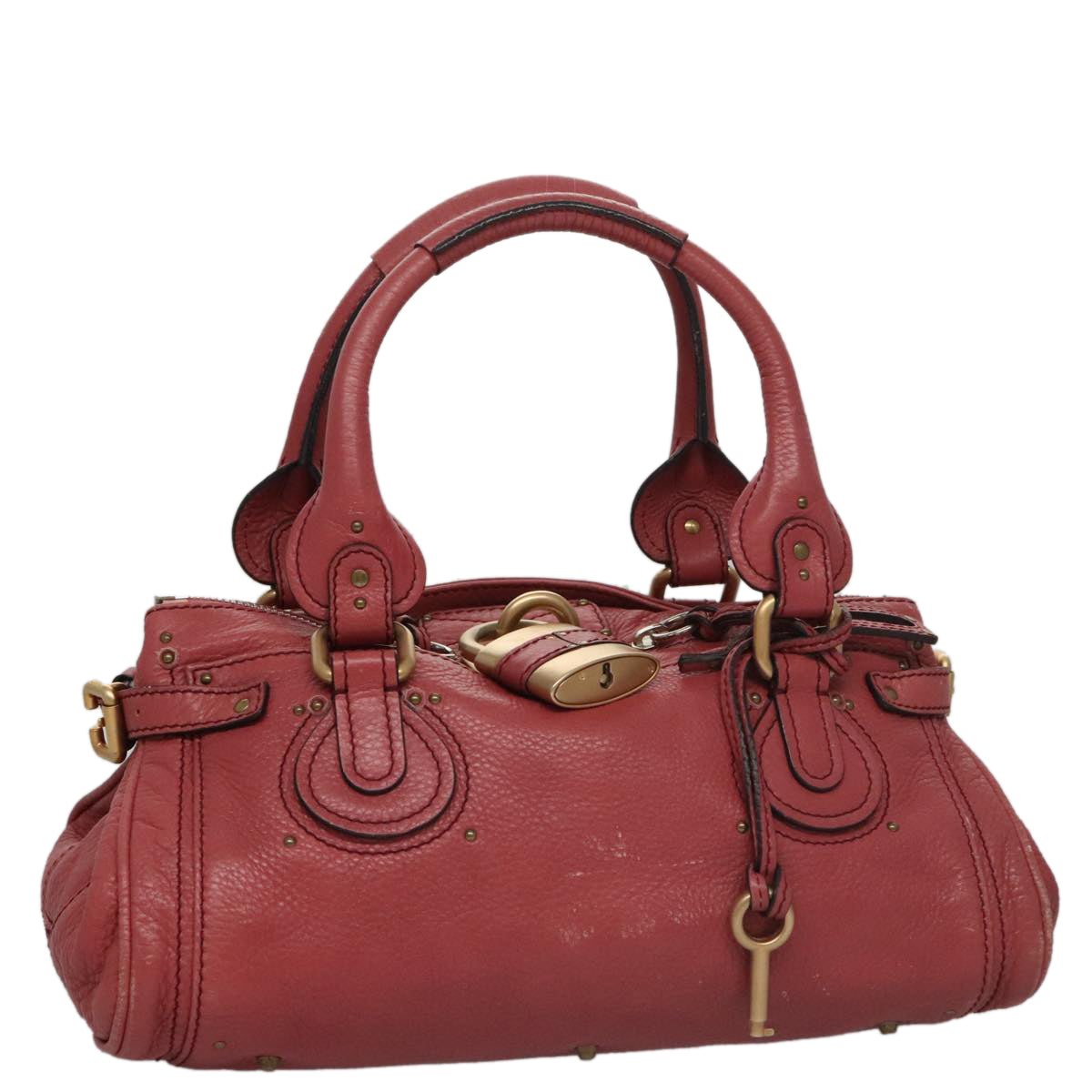 Chloé Paddington Pink Leather Handbag (Pre-Owned)