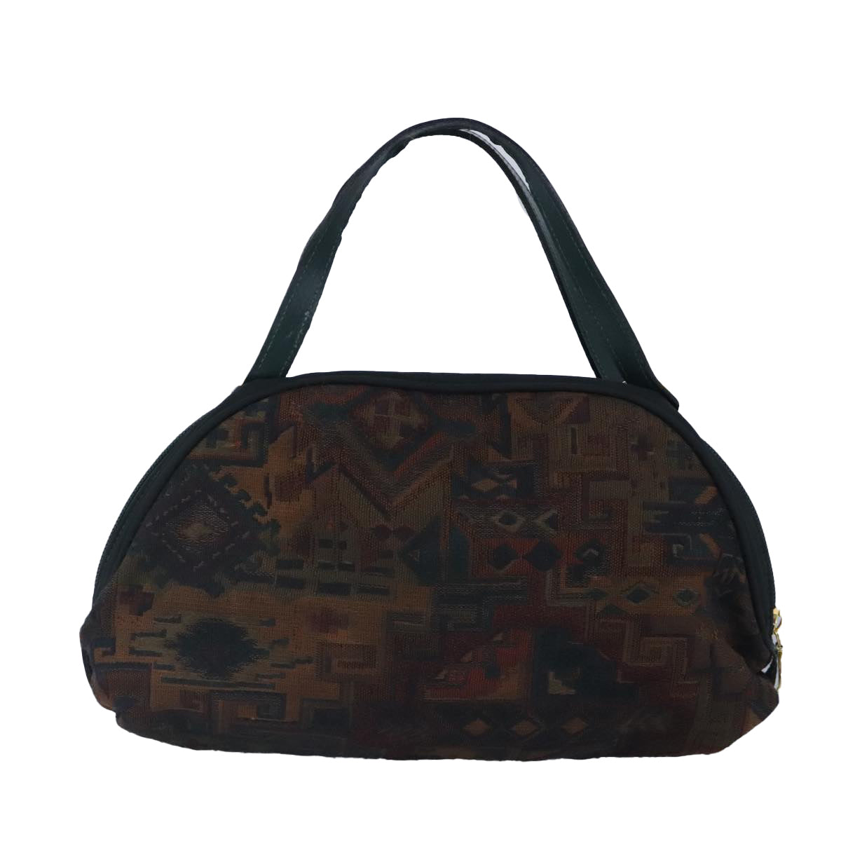 Bally Brown Canvas Handbag (Pre-Owned)
