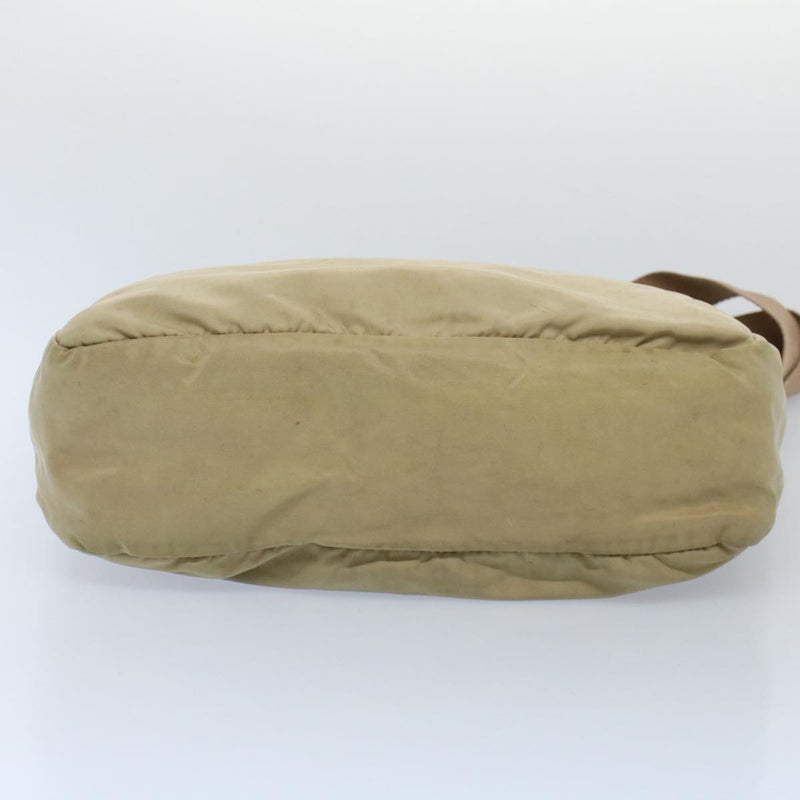 Prada Tessuto Beige Synthetic Tote Bag (Pre-Owned)