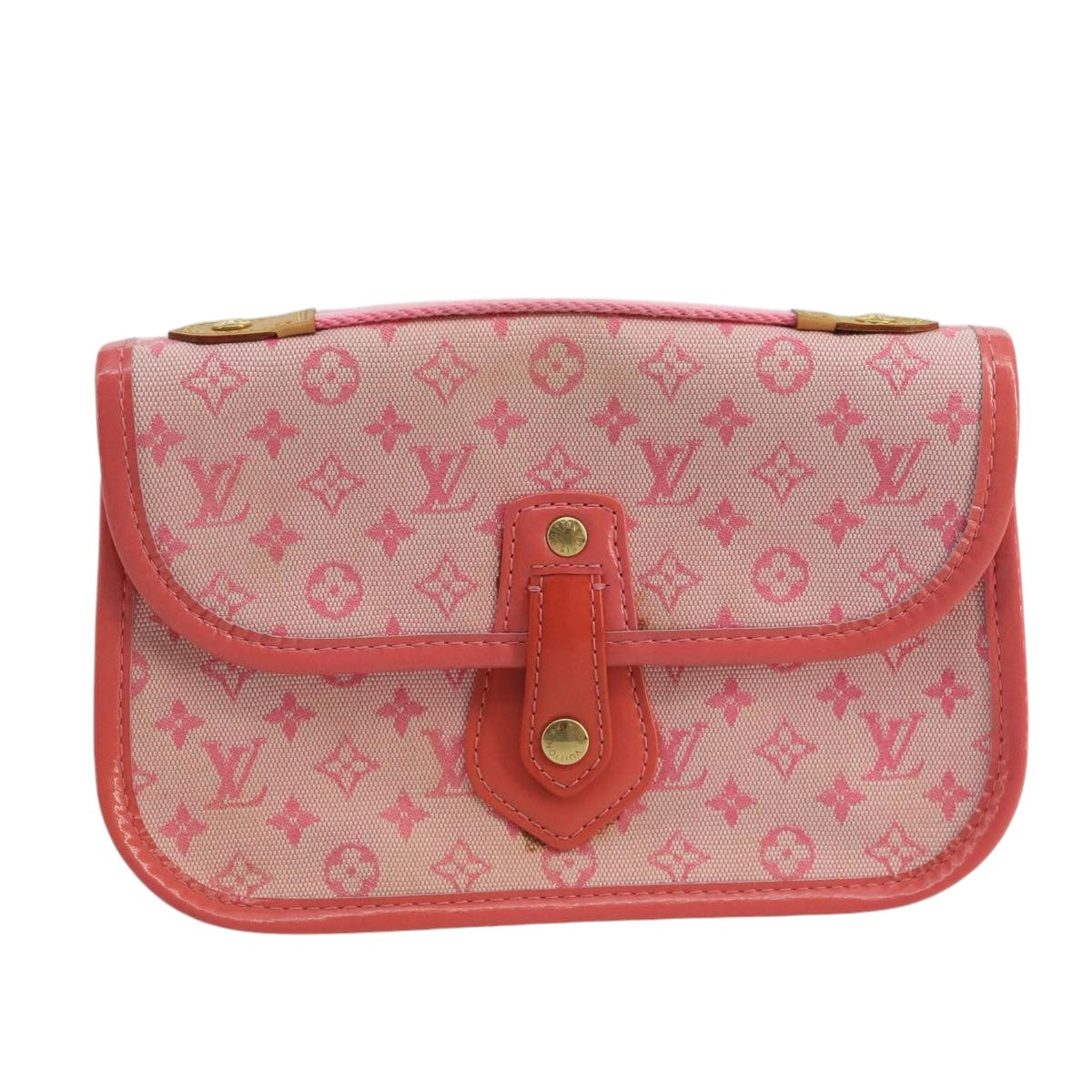 Louis Vuitton Mary Kate Pink Canvas Clutch Bag (Pre-Owned)