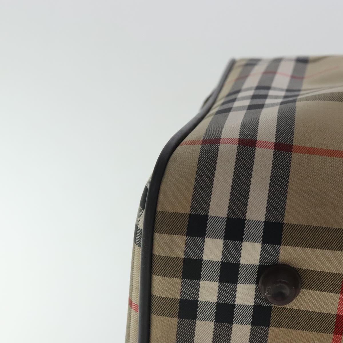 Burberry Nova Check Beige Canvas Travel Bag (Pre-Owned)