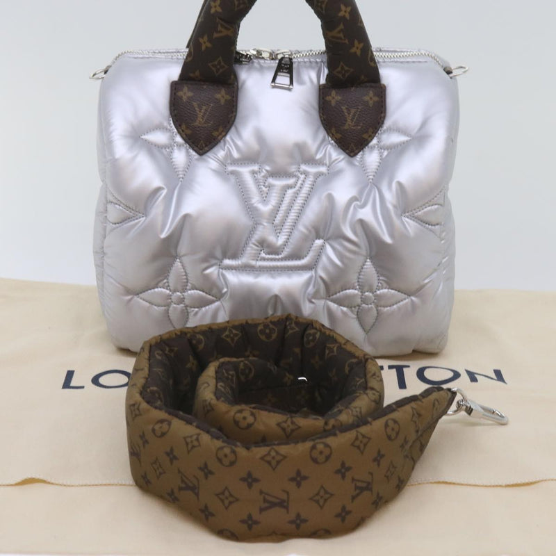 Louis Vuitton Speedy Bandoulière 25 Silver Synthetic Handbag (Pre-Owned)