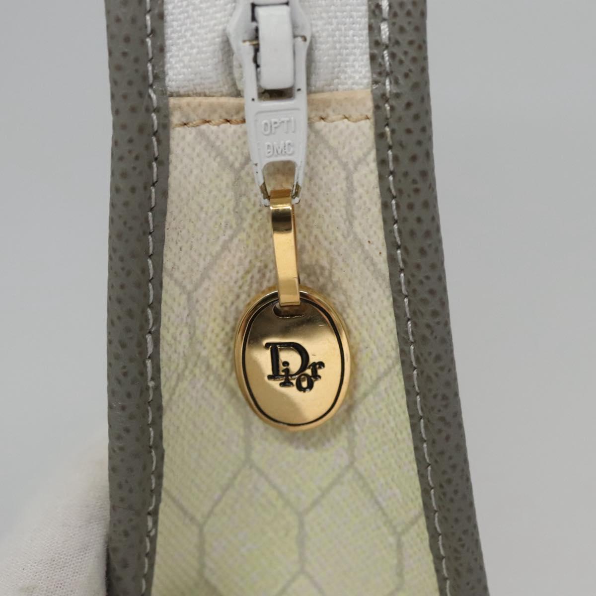 Dior Honeycomb Ecru Canvas Clutch Bag (Pre-Owned)