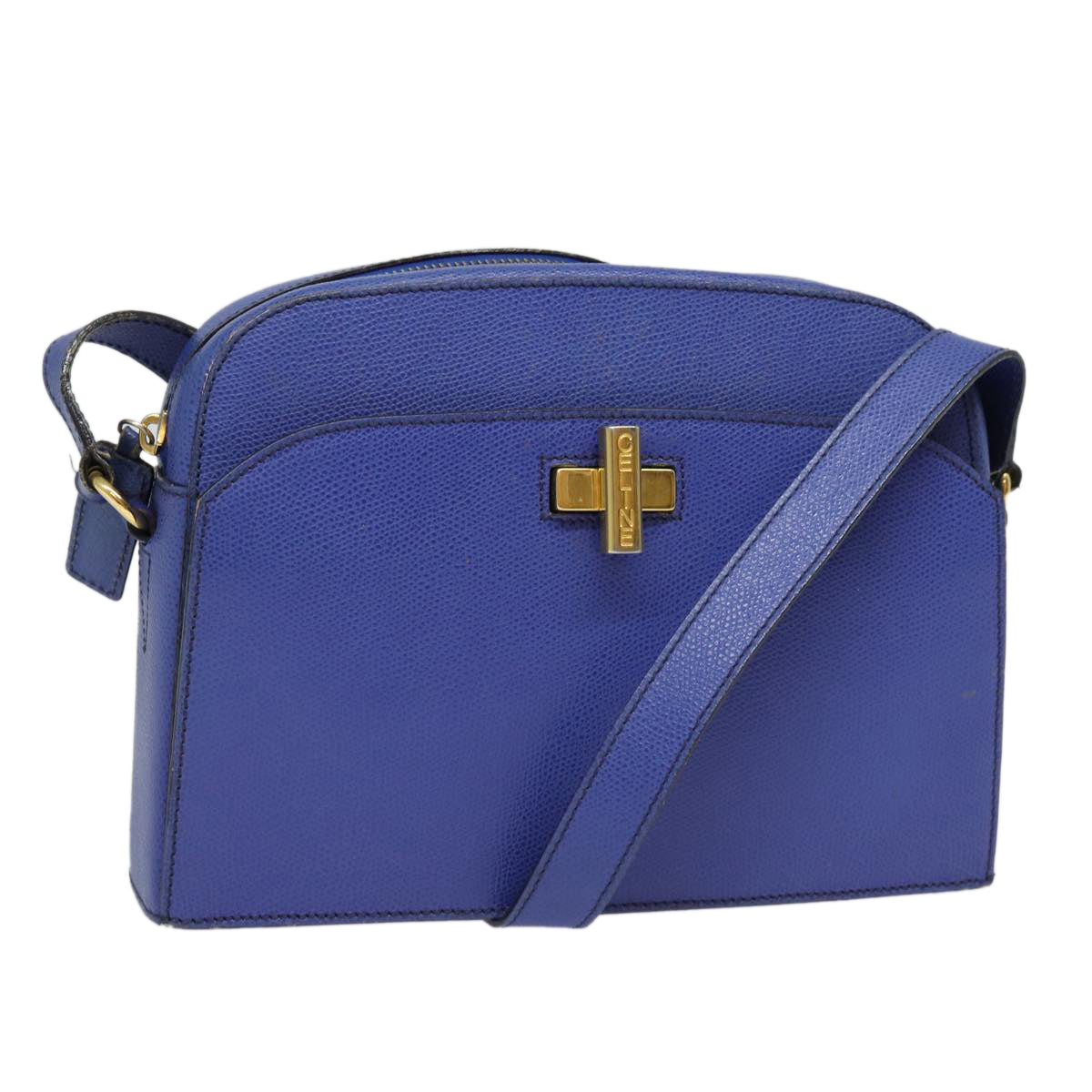 Céline - Blue Leather Shoulder Bag (Pre-Owned)