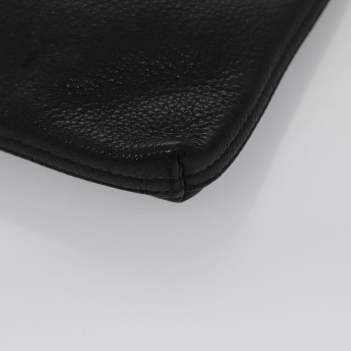 Gucci Imprime Black Leather Clutch Bag (Pre-Owned)