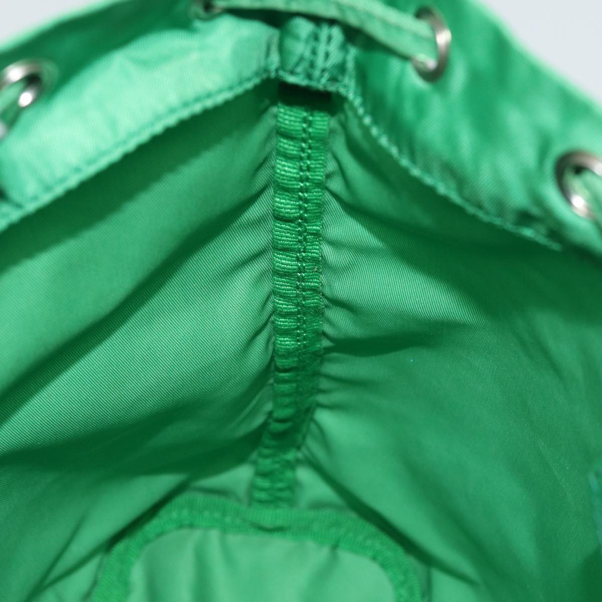 Prada Tessuto Green Synthetic Clutch Bag (Pre-Owned)