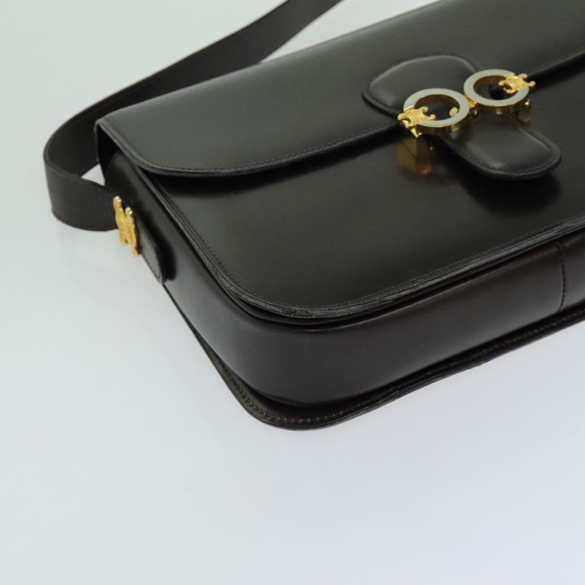 Céline Brown Leather Shoulder Bag (Pre-Owned)