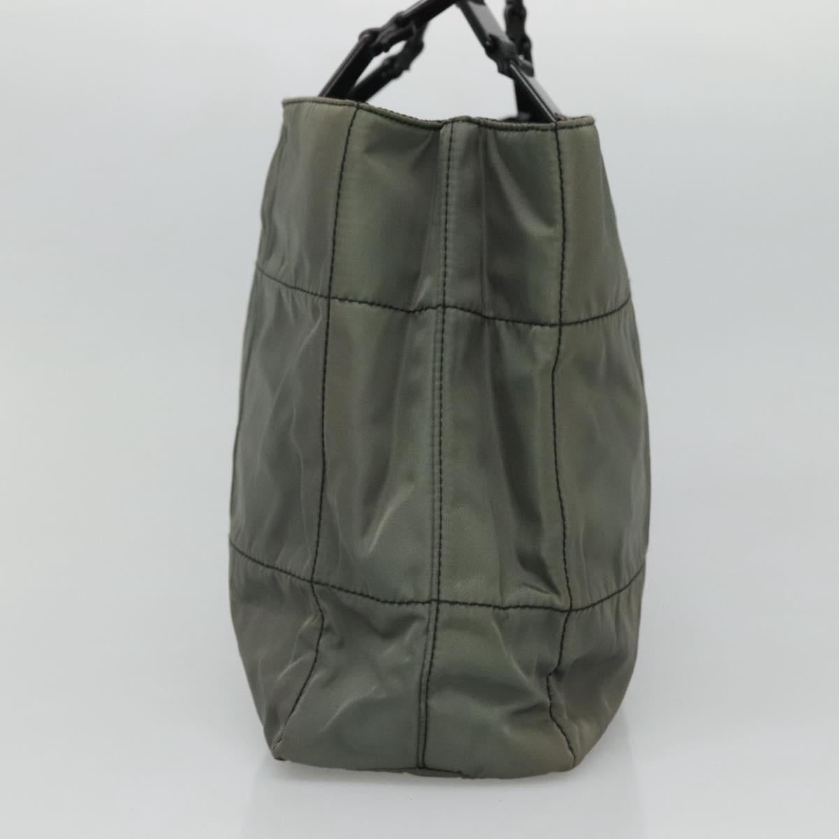 Prada Tessuto Grey Synthetic Tote Bag (Pre-Owned)