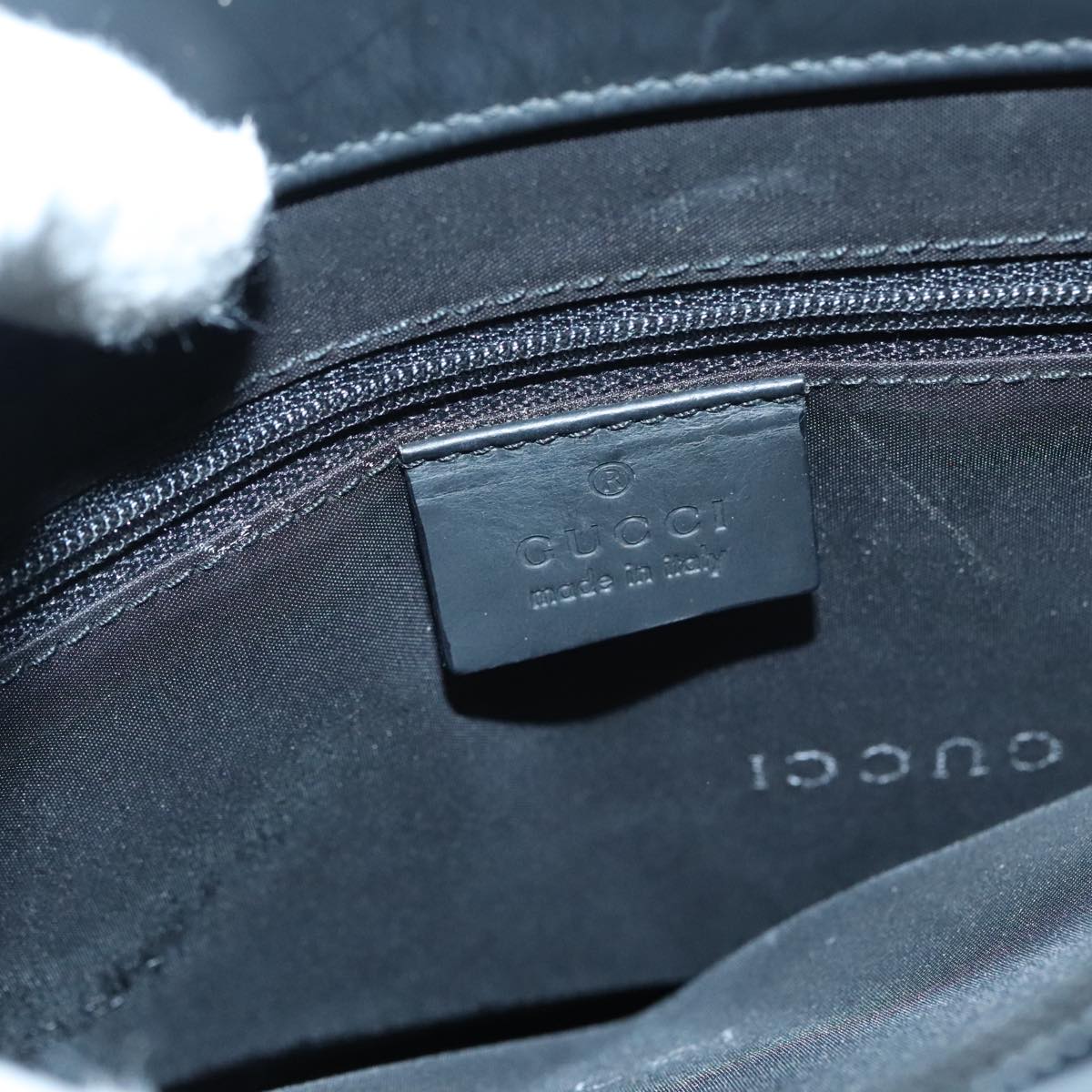 Gucci Bamboo Black Leather Handbag (Pre-Owned)