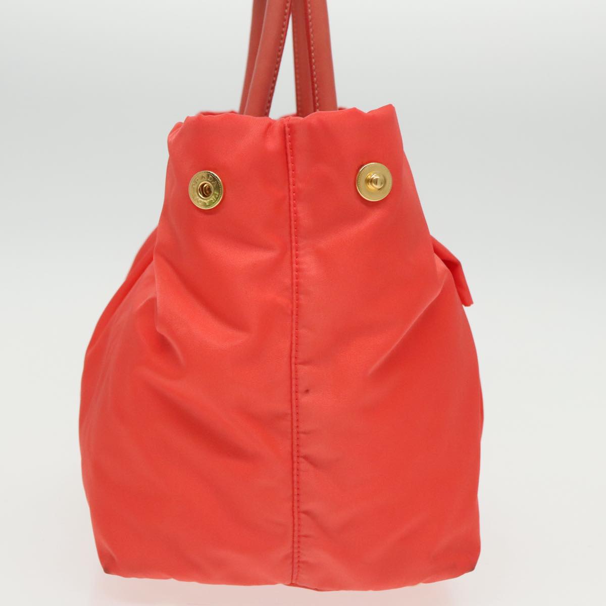 Prada Ribbon Orange Synthetic Handbag (Pre-Owned)