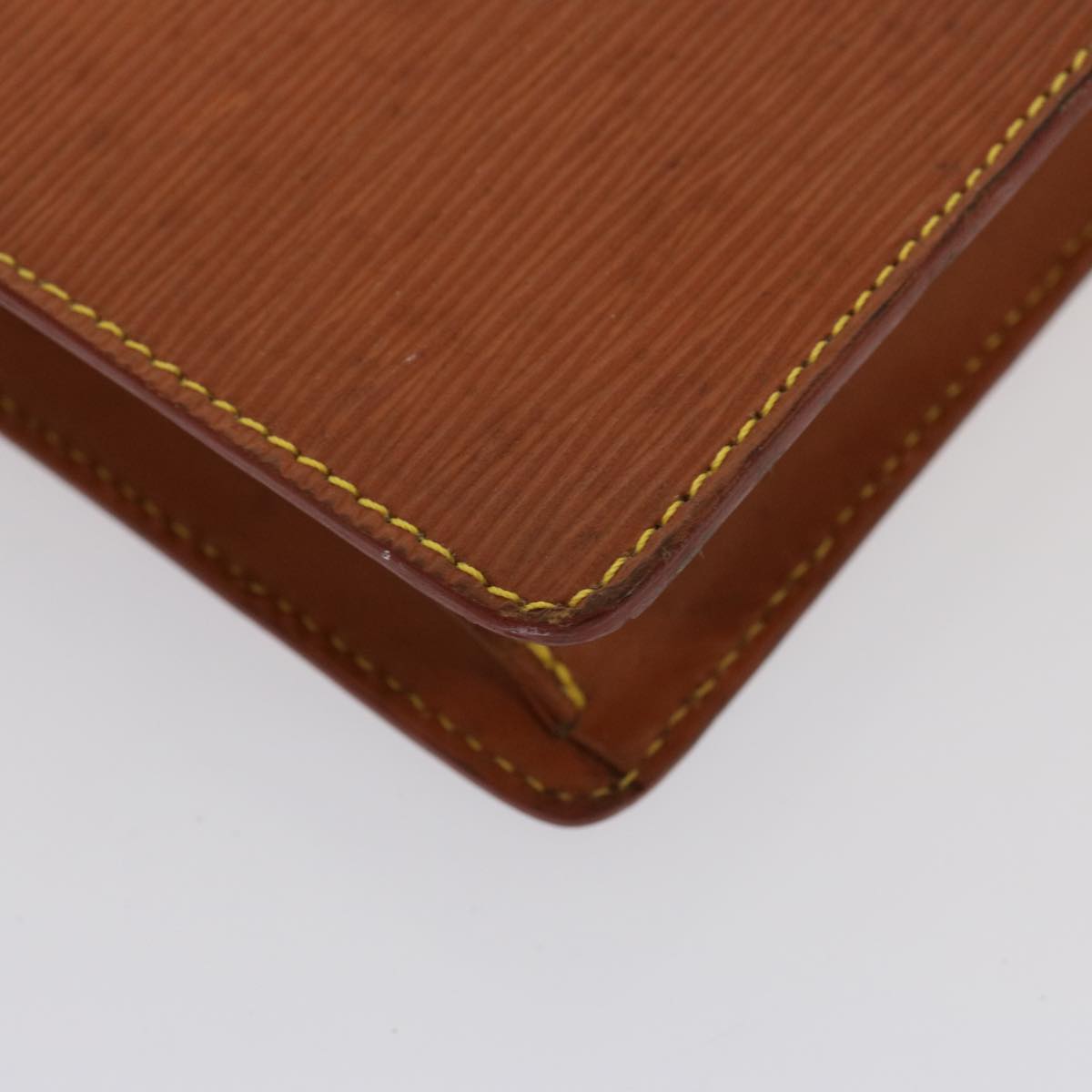 Louis Vuitton Pochette Homme Brown Leather Clutch Bag (Pre-Owned)