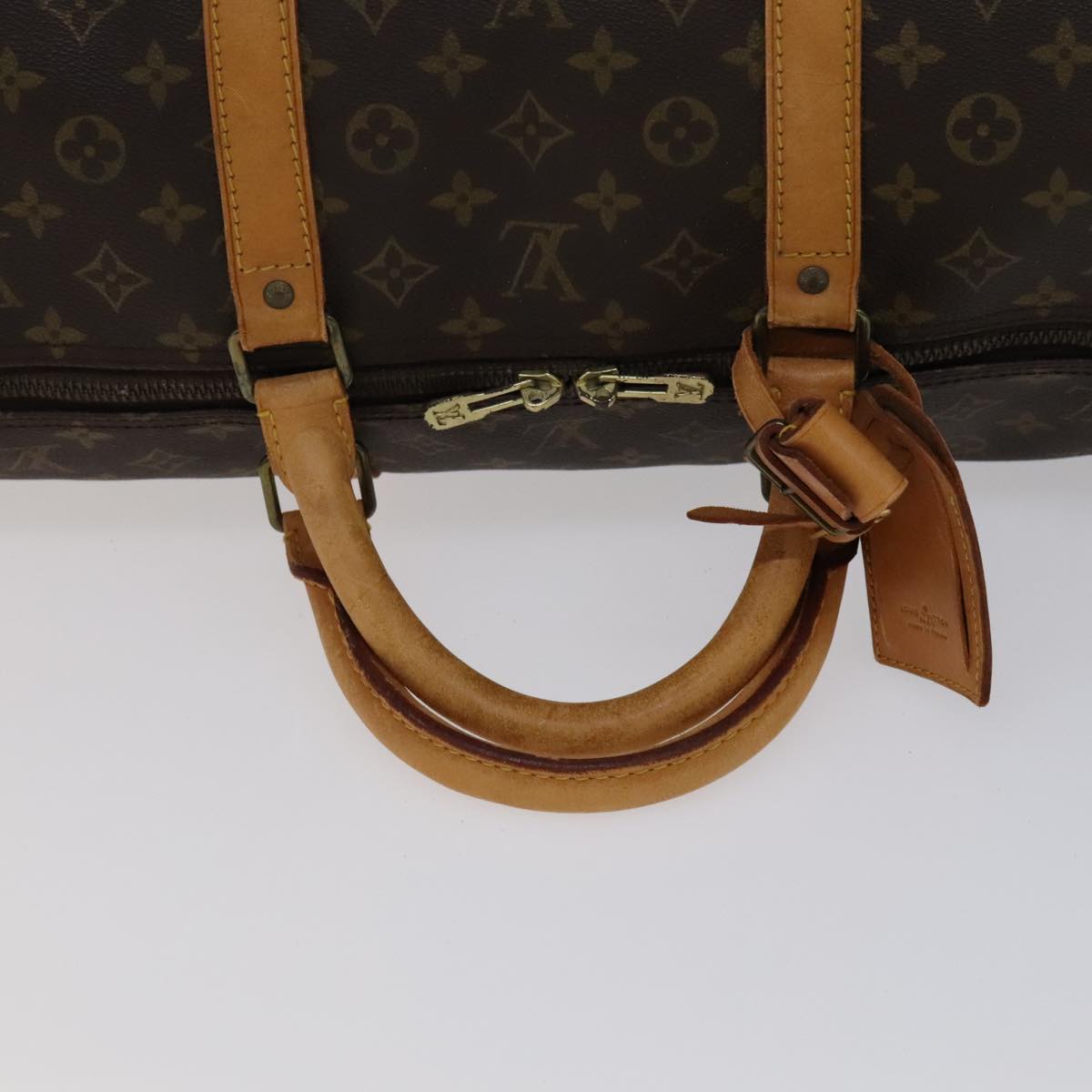 Louis Vuitton Keepall 60 Brown Canvas Travel Bag (Pre-Owned)