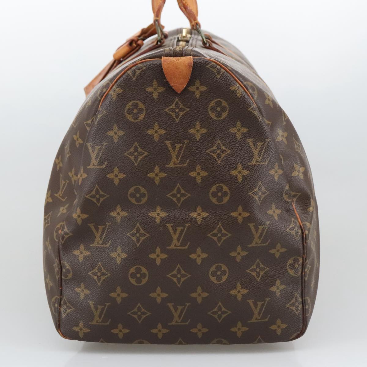 Louis Vuitton Keepall 55 Brown Canvas Travel Bag (Pre-Owned)