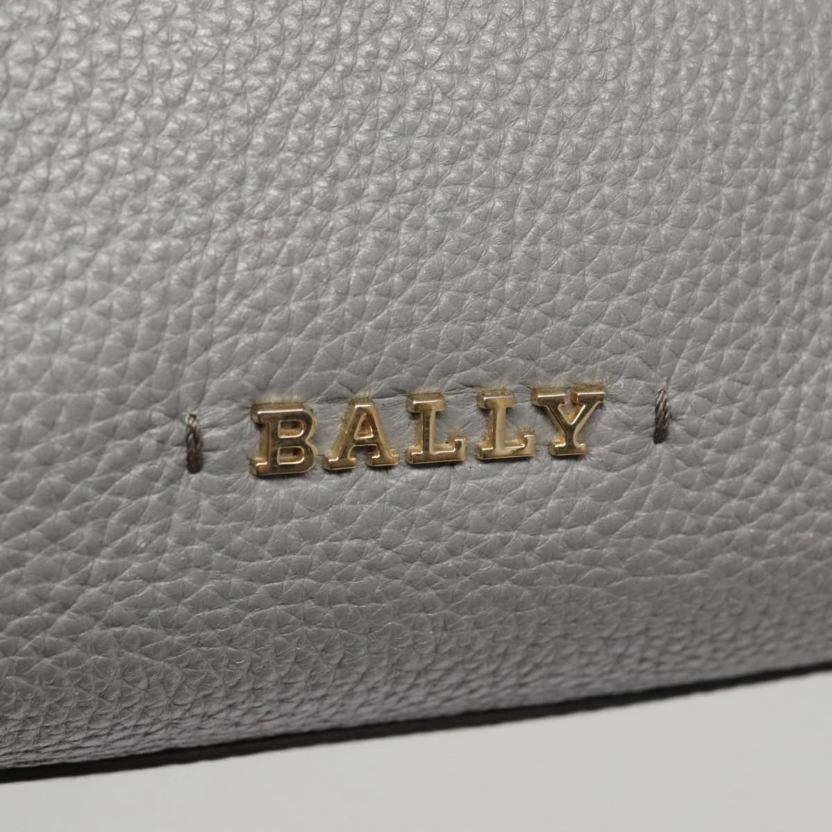 Bally Grey Leather Handbag (Pre-Owned)