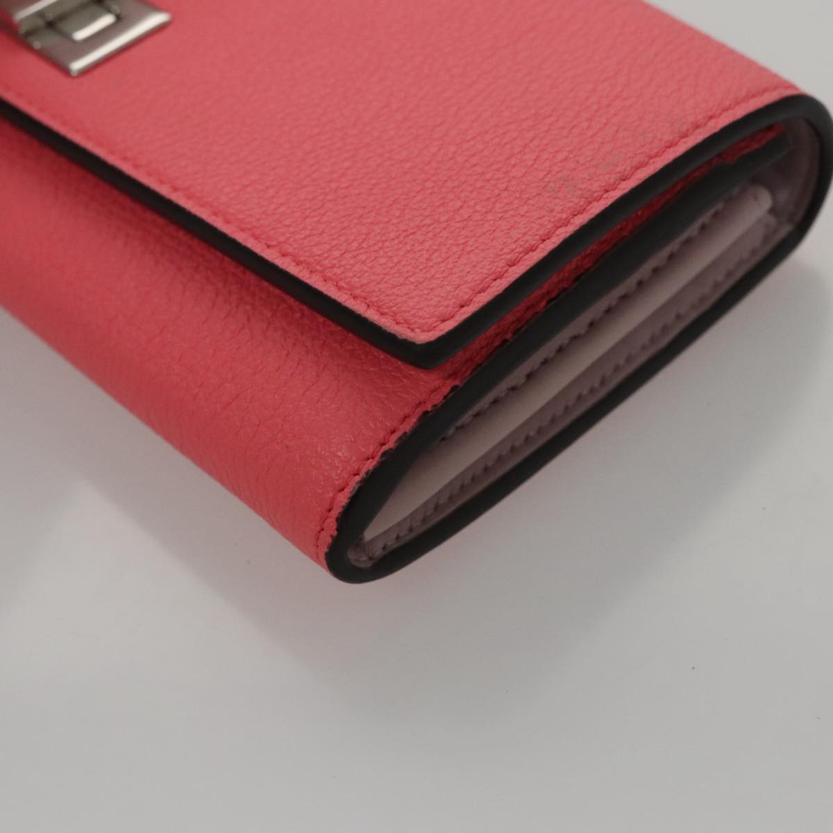 Fendi Peekaboo Pink Leather Wallet  (Pre-Owned)