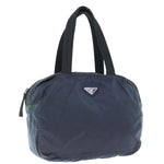 Prada Vela Navy Synthetic Handbag (Pre-Owned)