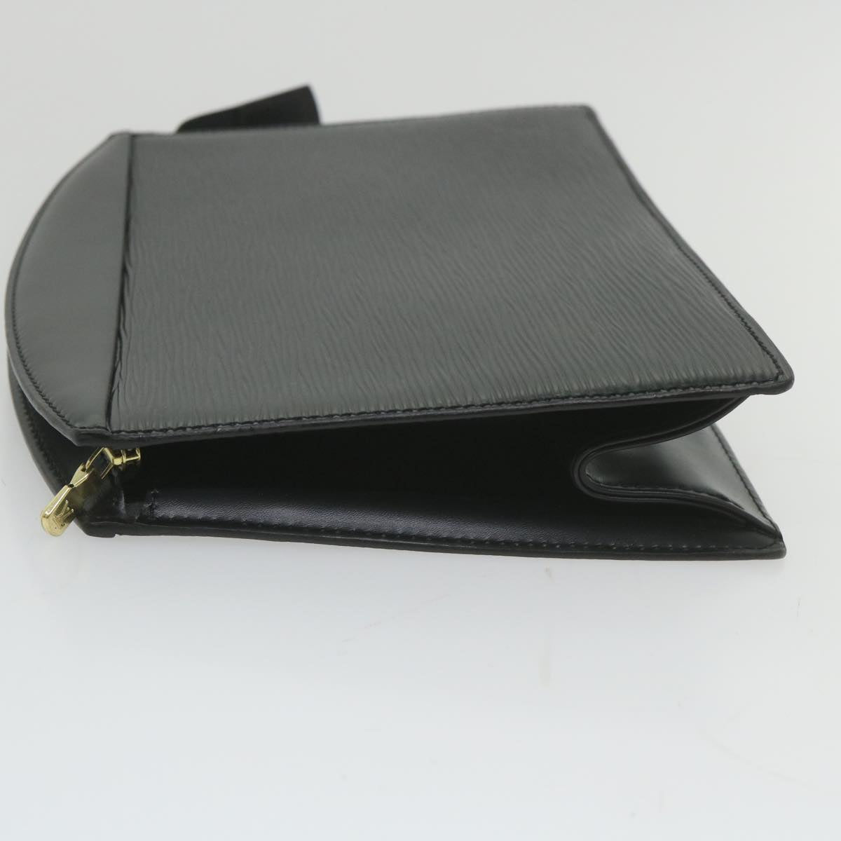 Louis Vuitton Trousse Pochette Black Leather Clutch Bag (Pre-Owned)
