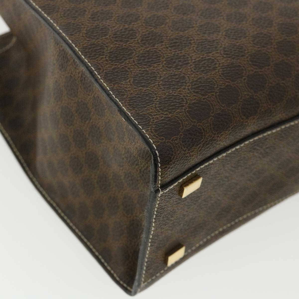 Céline Macadam Brown Canvas Handbag (Pre-Owned)
