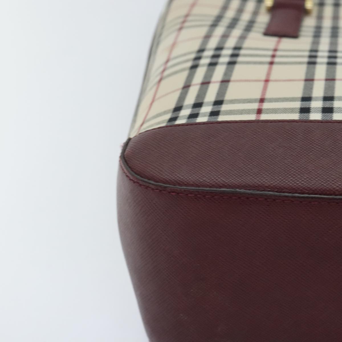 Burberry Nova Check Beige Canvas Tote Bag (Pre-Owned)