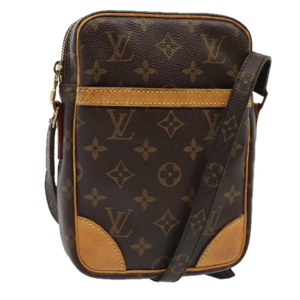 Louis Vuitton Danube Brown Canvas Shoulder Bag (Pre-Owned)