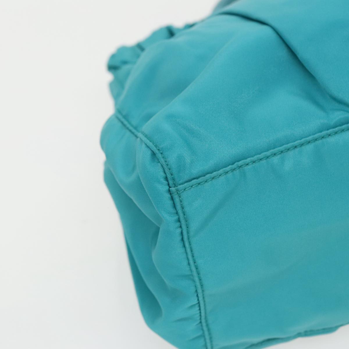 Prada Re-Nylon Turquoise Synthetic Handbag (Pre-Owned)