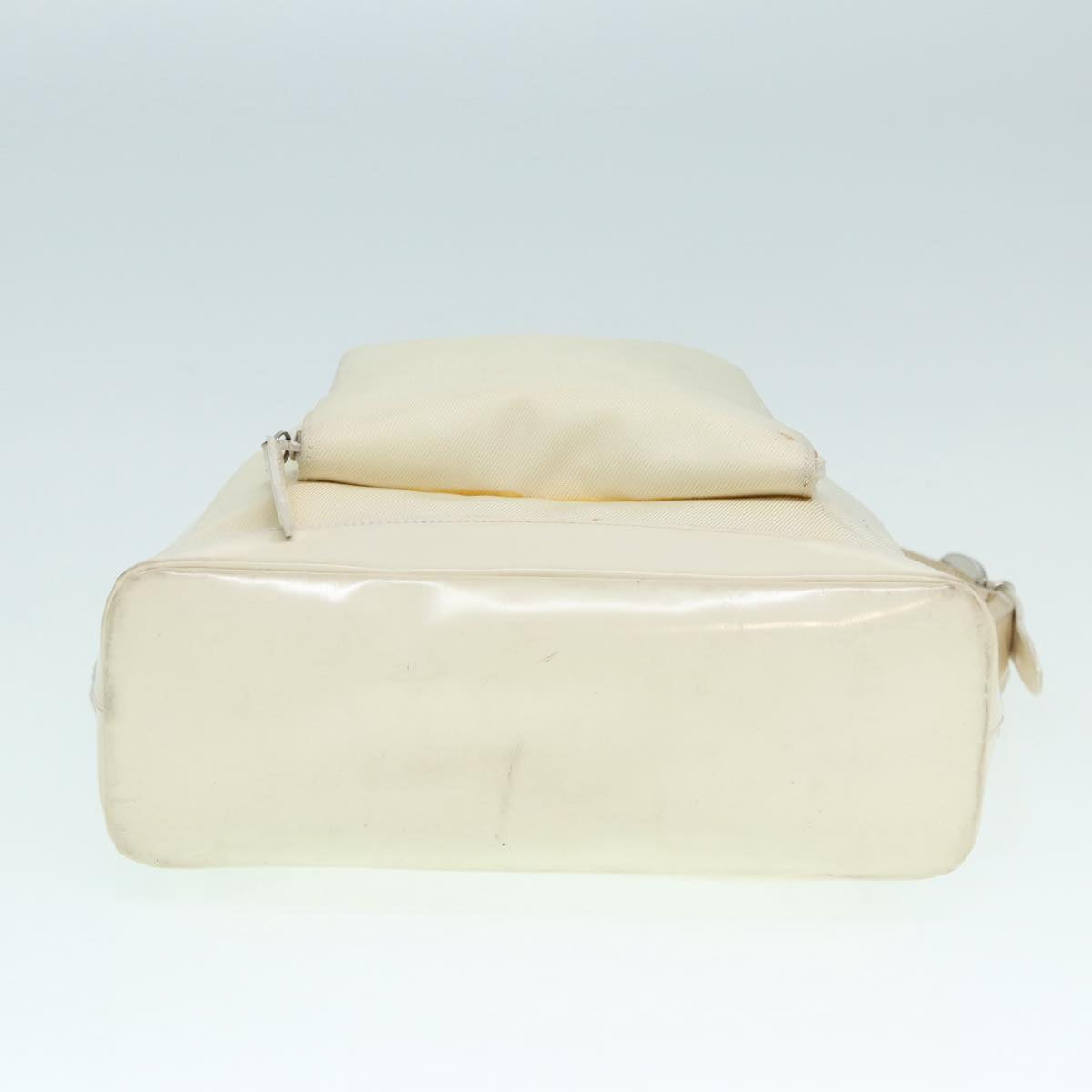 Gucci Bamboo White Leather Shoulder Bag (Pre-Owned)