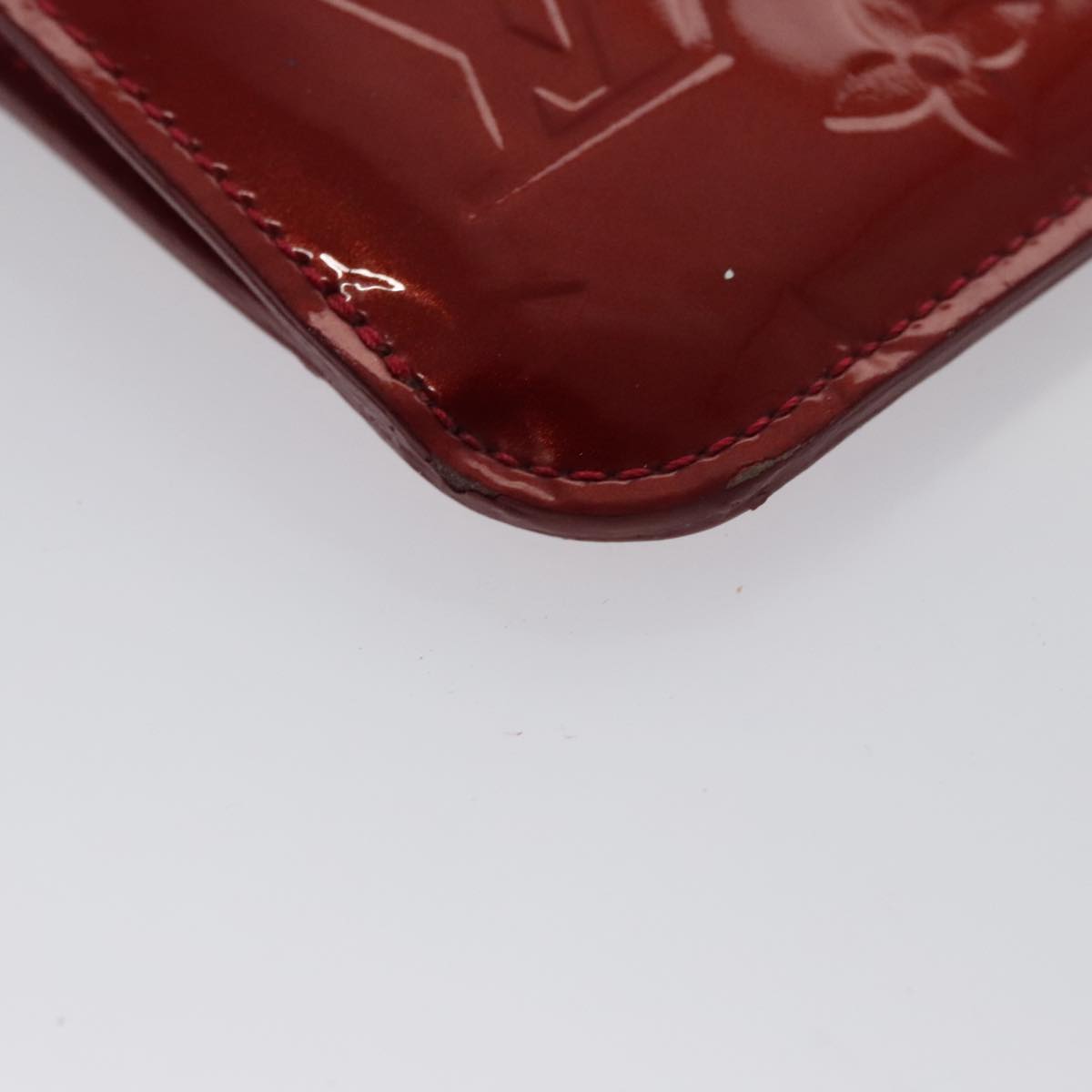 Louis Vuitton Pochette Clés Red Patent Leather Wallet  (Pre-Owned)