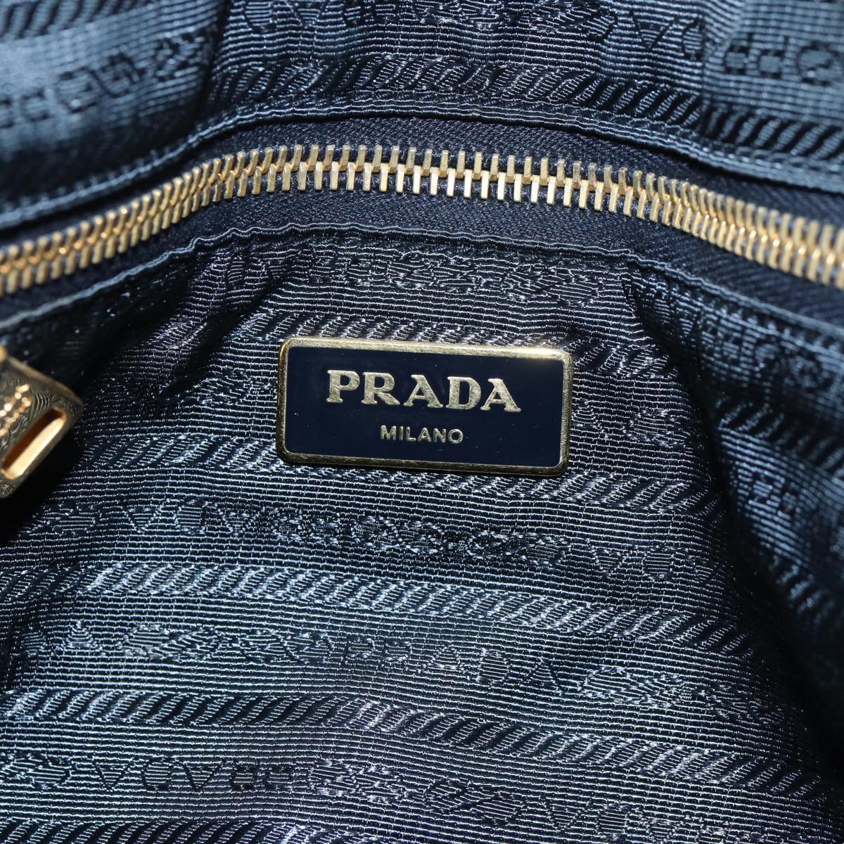 Prada Tessuto Blue Synthetic Tote Bag (Pre-Owned)