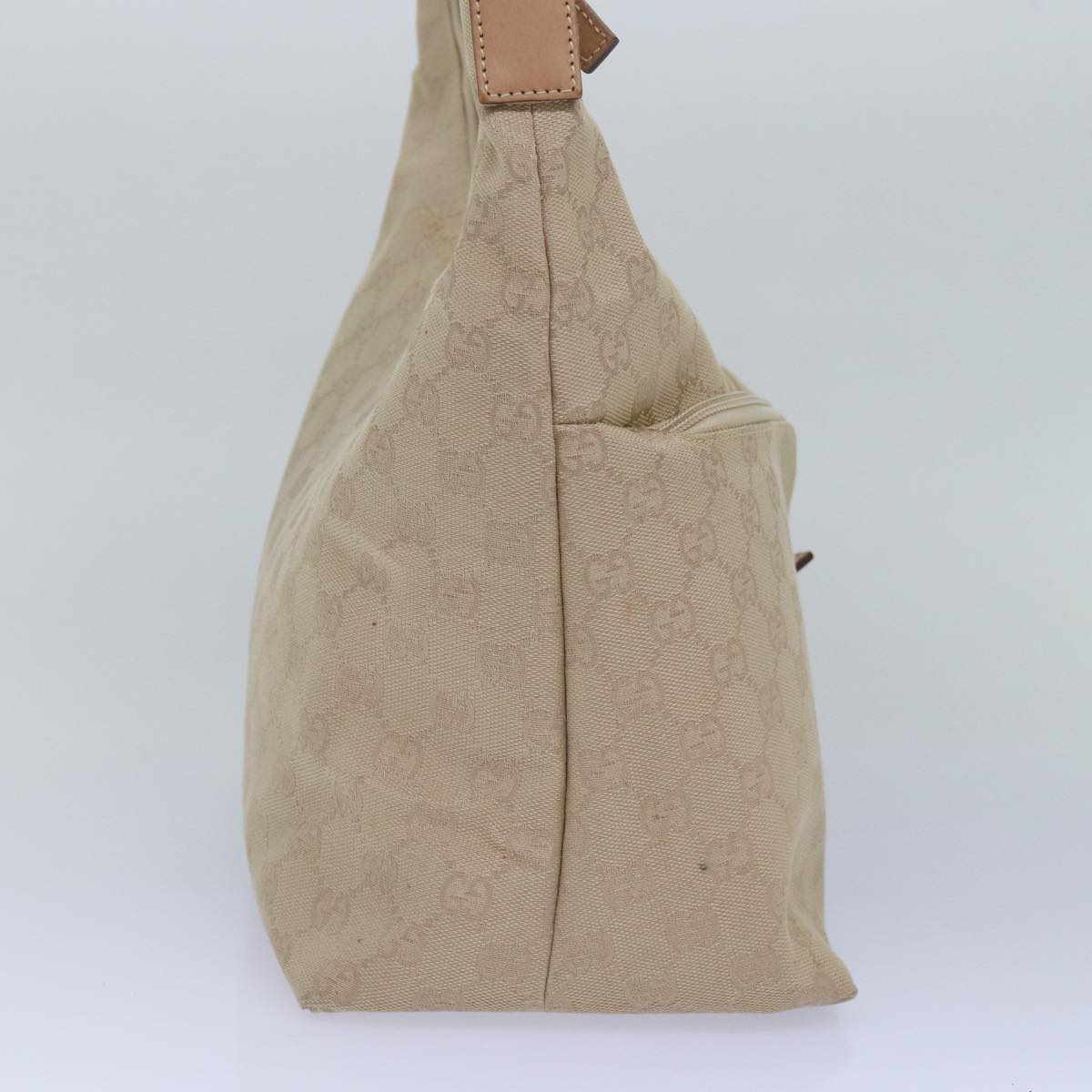 Gucci Gg Canvas Beige Canvas Tote Bag (Pre-Owned)