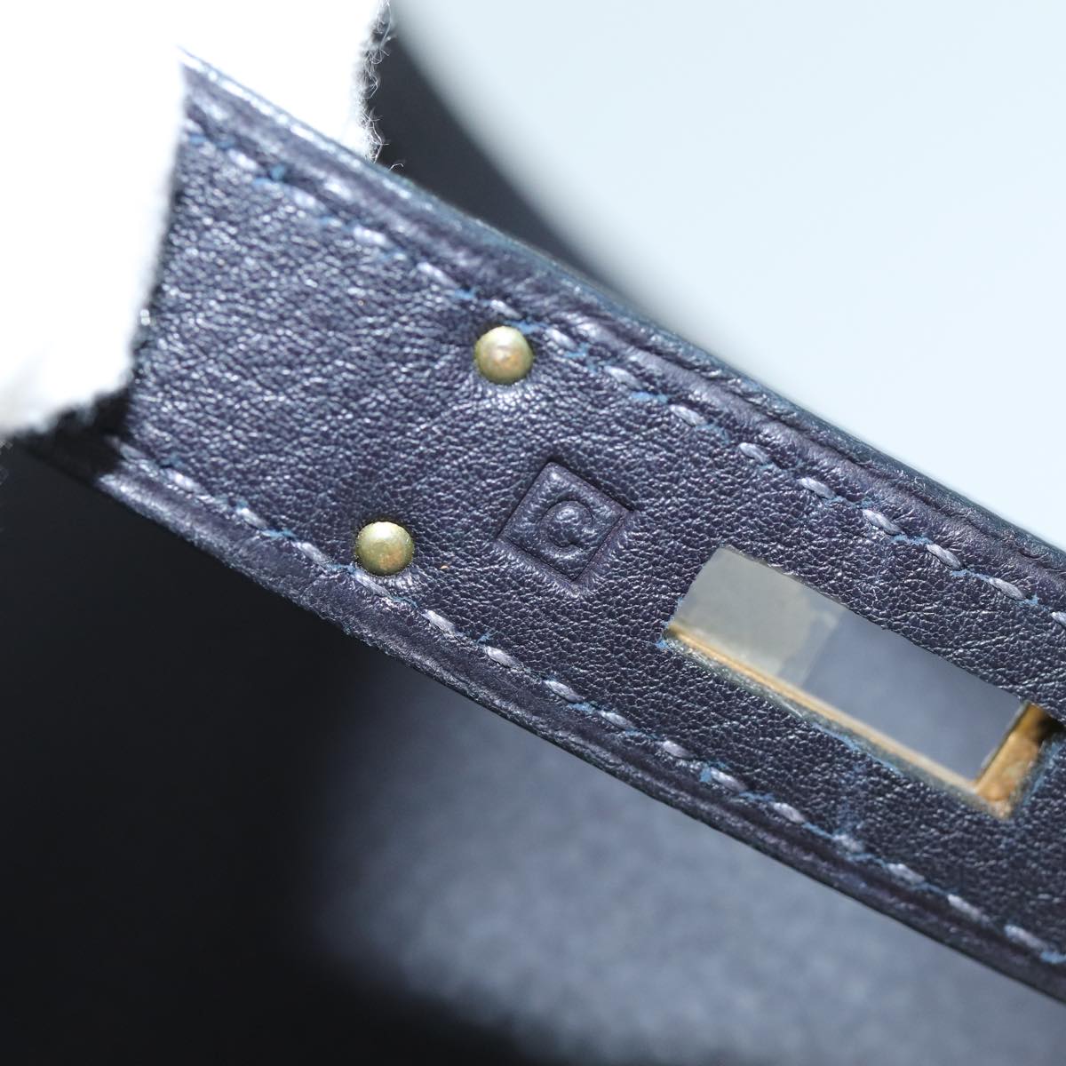 Hermès Birkin 35 Navy Leather Handbag (Pre-Owned)