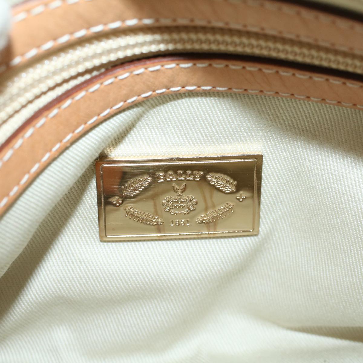 Bally Pink Canvas Shoulder Bag (Pre-Owned)