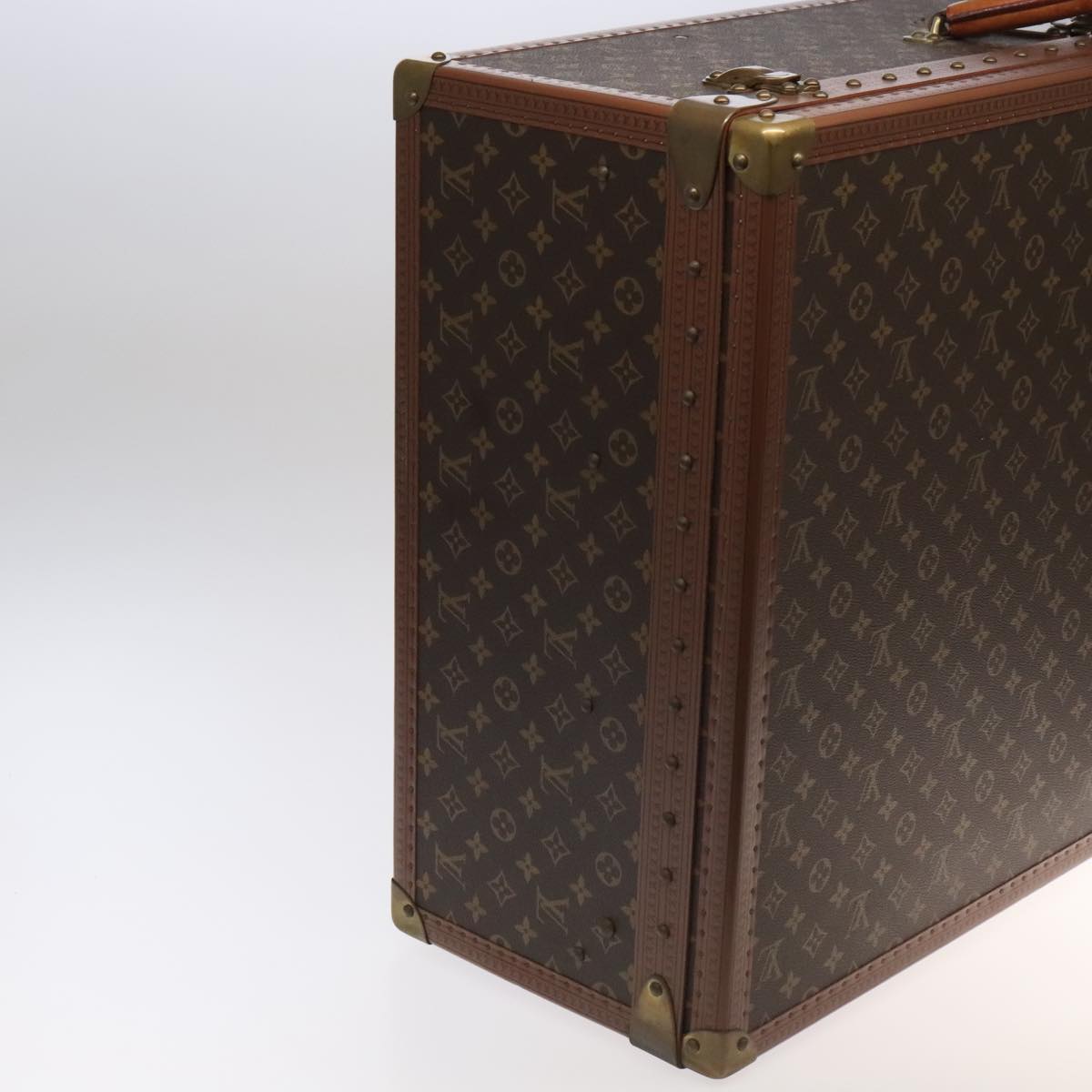 Louis Vuitton Alzer Brown Canvas Travel Bag (Pre-Owned)
