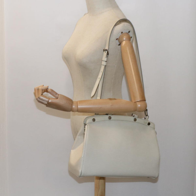 Louis Vuitton Blair White Leather Handbag (Pre-Owned)