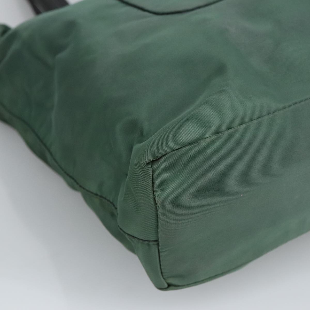 Prada Tessuto Khaki Synthetic Tote Bag (Pre-Owned)