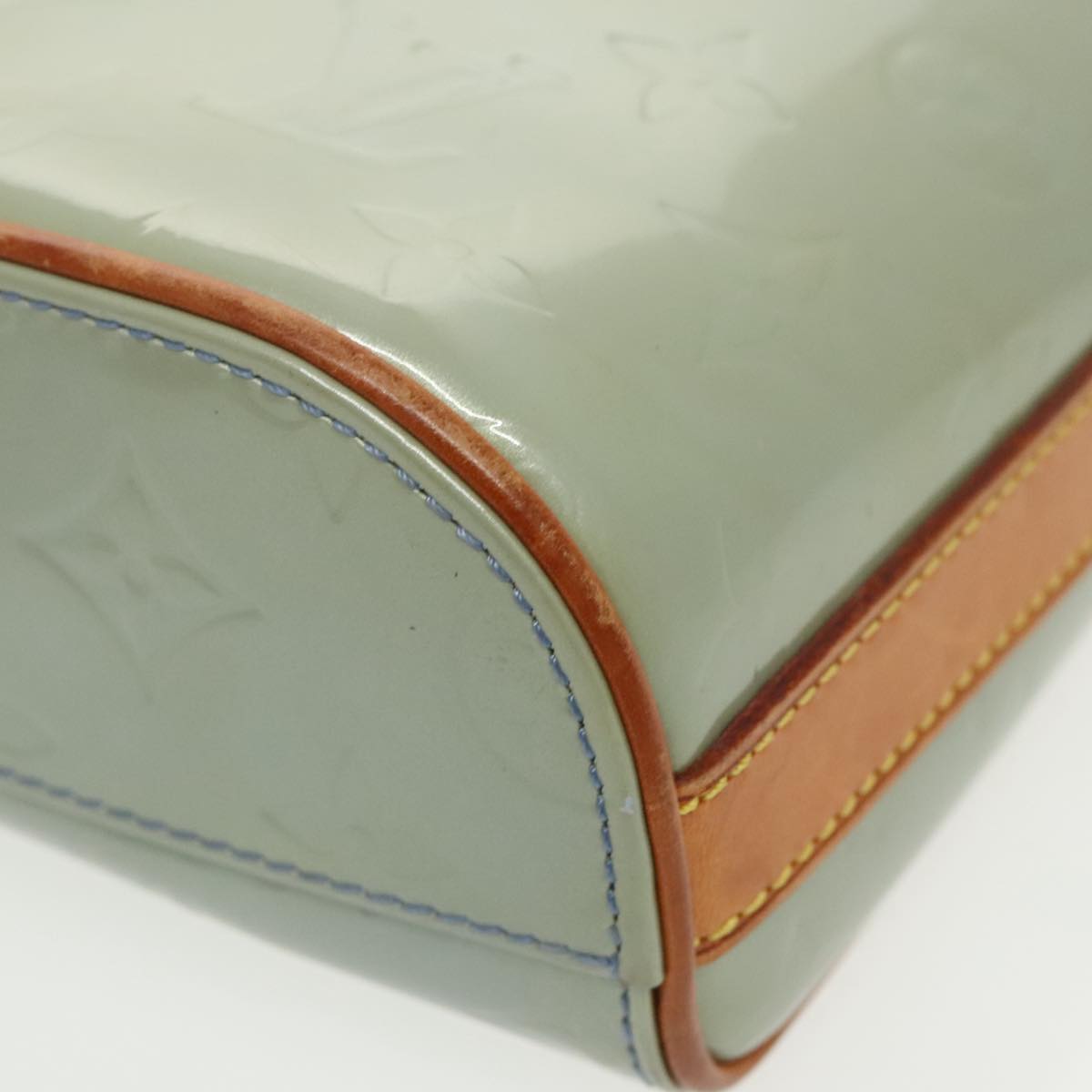 Louis Vuitton Sullivan Blue Patent Leather Shoulder Bag (Pre-Owned)