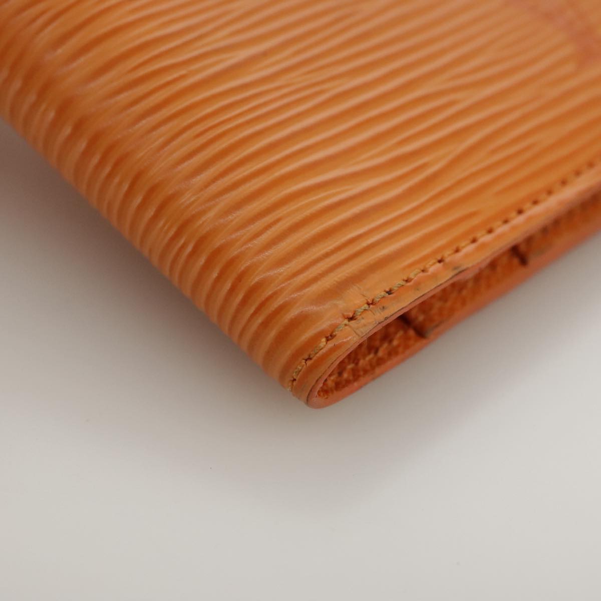 Louis Vuitton Agenda Cover Orange Leather Wallet  (Pre-Owned)