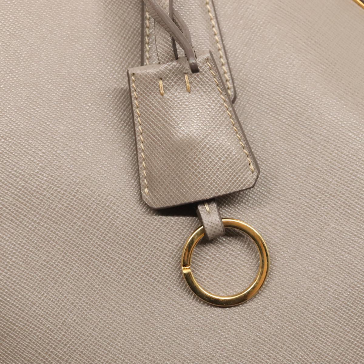Prada Saffiano Beige Leather Handbag (Pre-Owned)