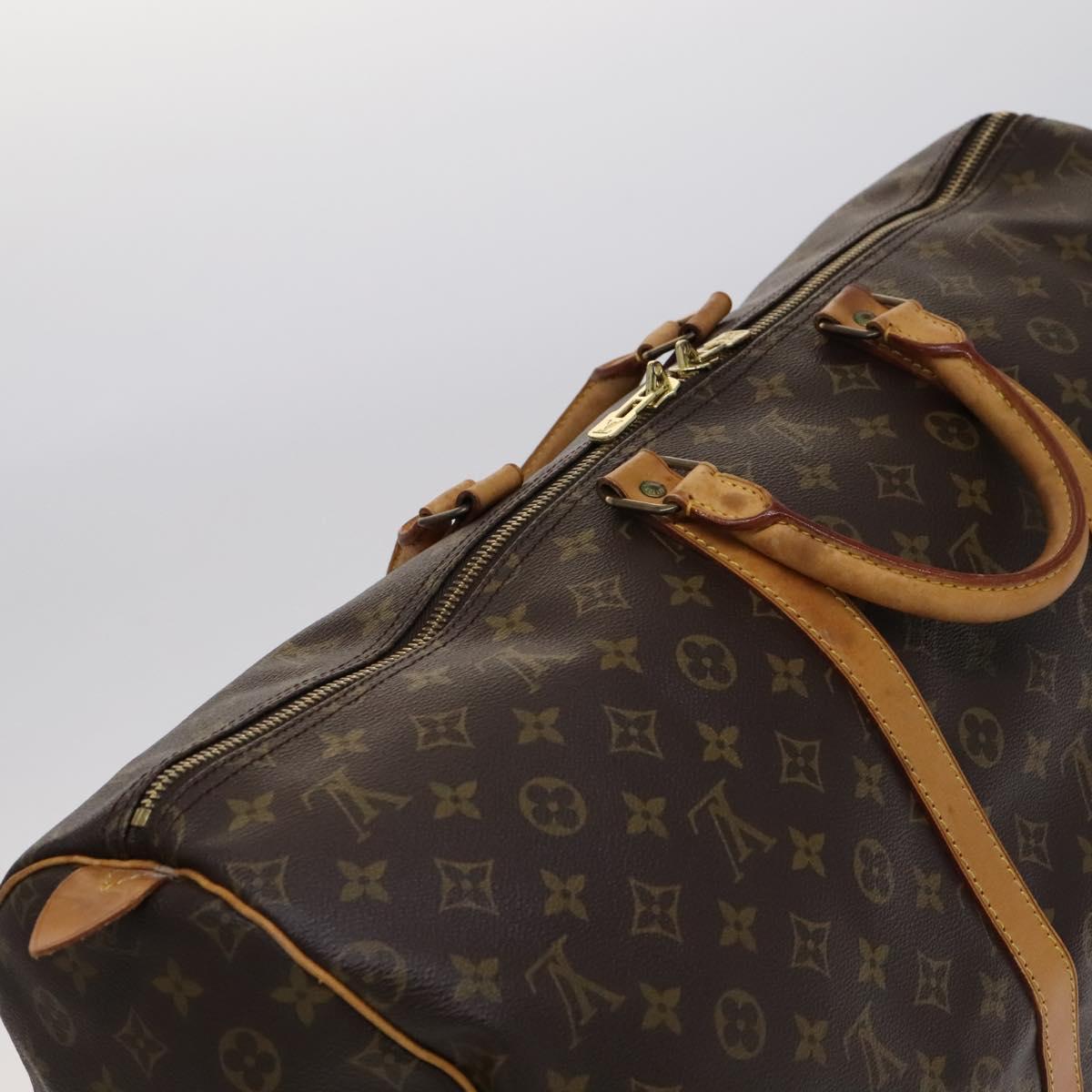 Louis Vuitton Keepall 55 Brown Canvas Travel Bag (Pre-Owned)