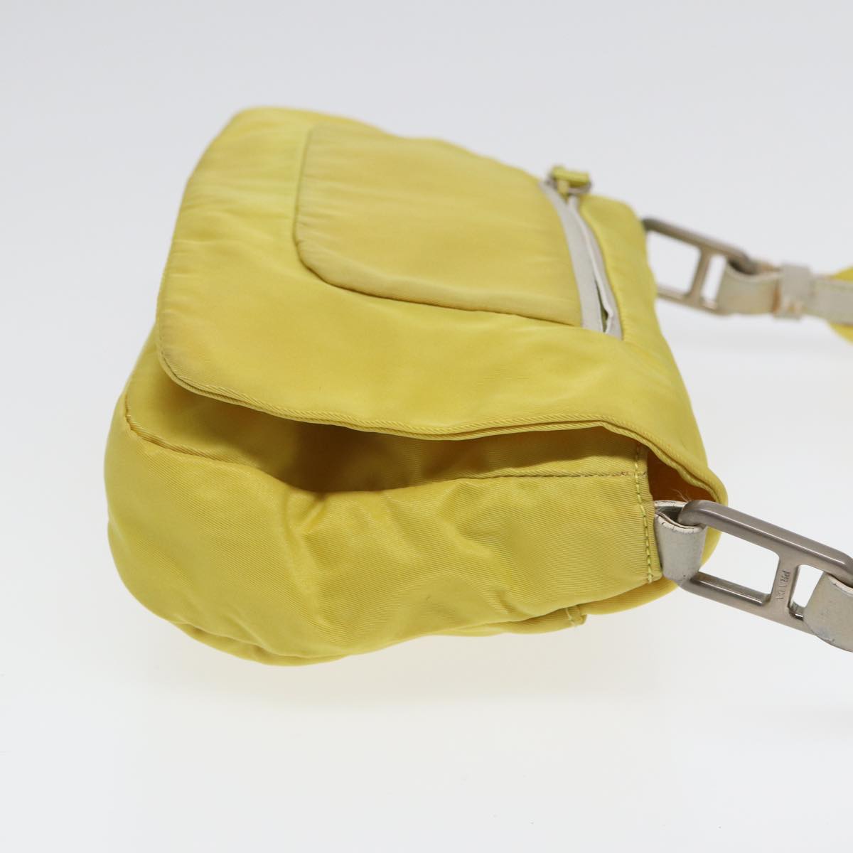 Prada Tessuto Yellow Synthetic Shoulder Bag (Pre-Owned)
